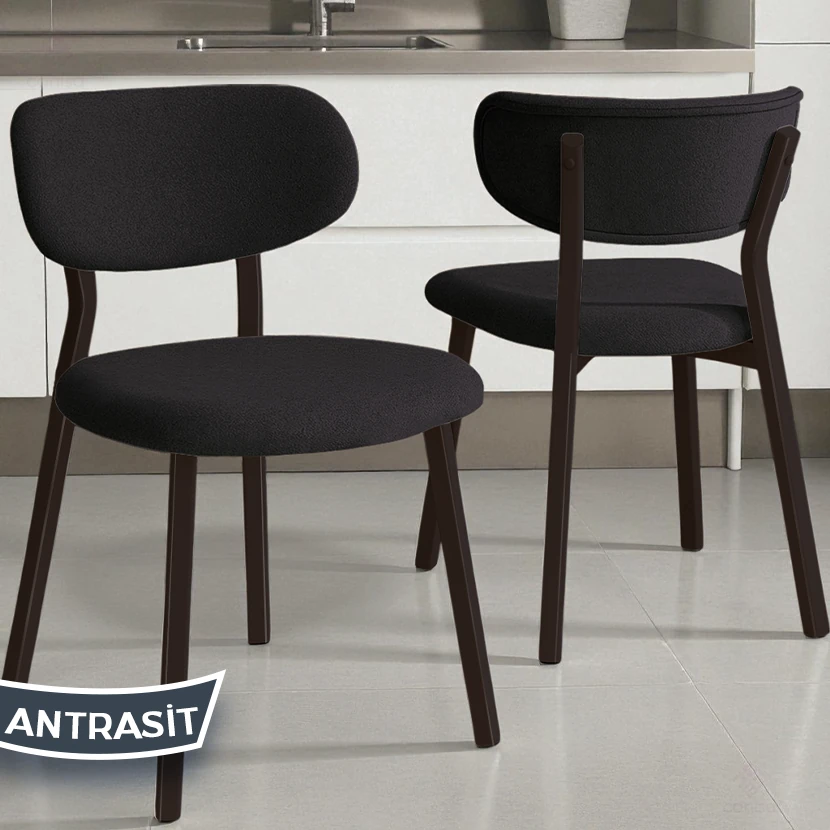 Axton Serisi Sabit Mdf 90x168 Atlantik Çam Mutfak Masa Takımı 6 Sandalye