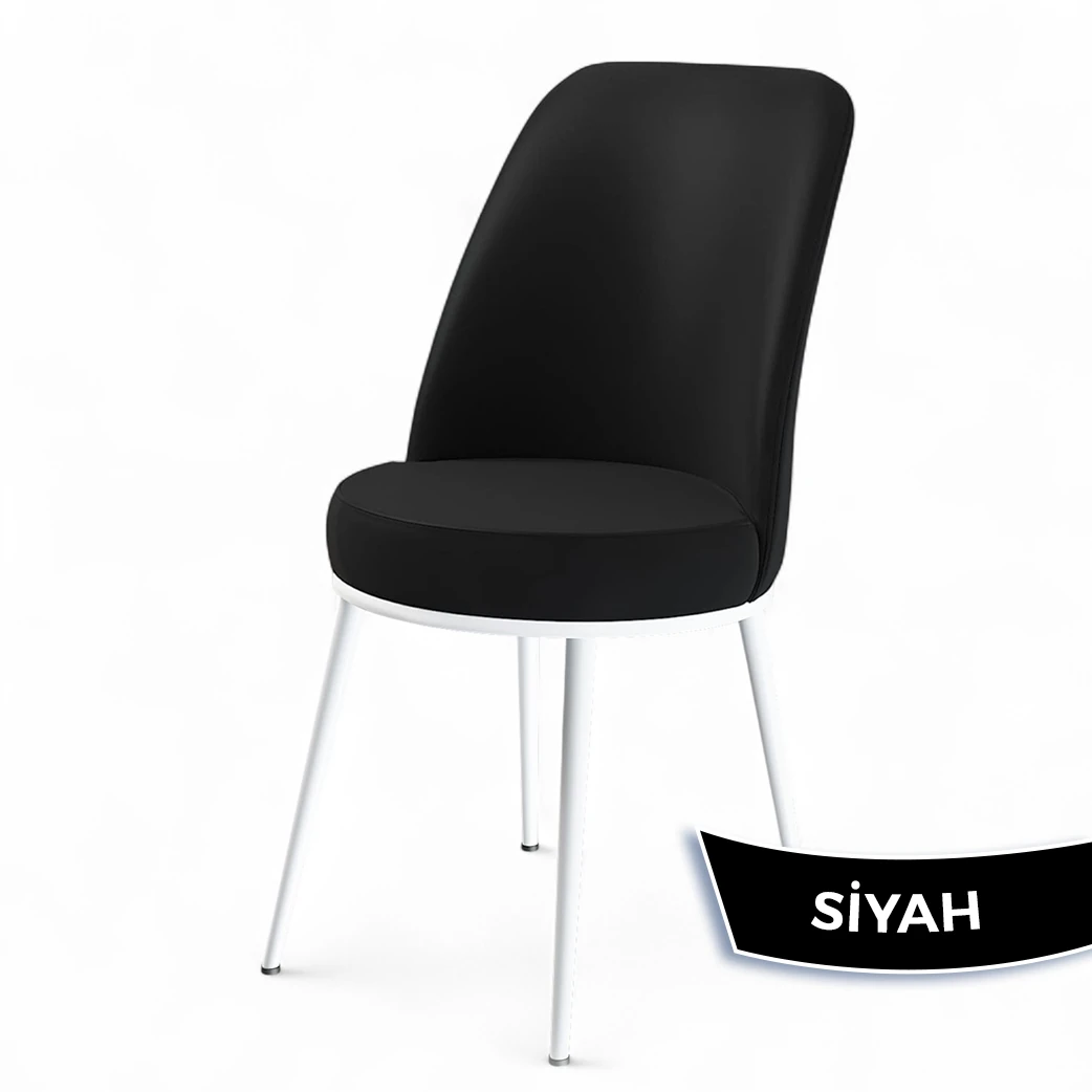 Mun Serisi 80x132 Açılabilir Mdf Beyaz Masa Takımı Ve 6 Sandalye