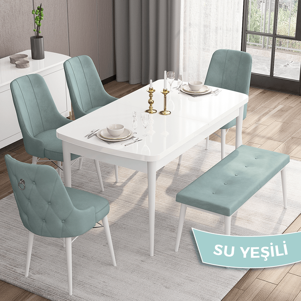 Sandalye kahve Renk Masa Beyaz