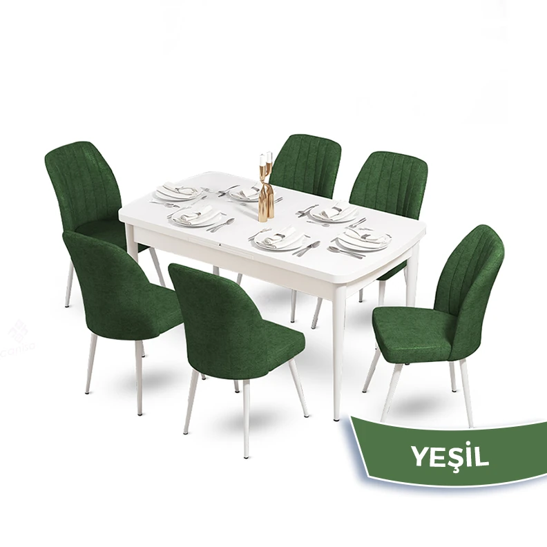 Beyaz Masa Haki Sandalye