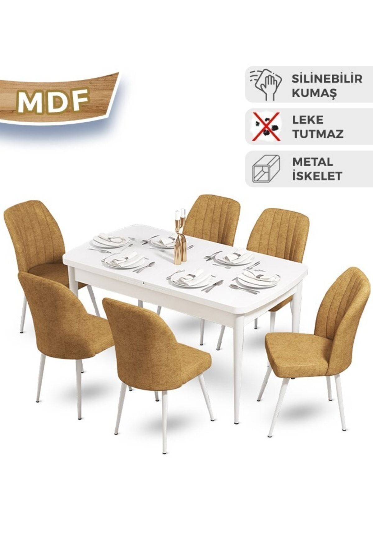 masa barok sandalyeler cappuccıno