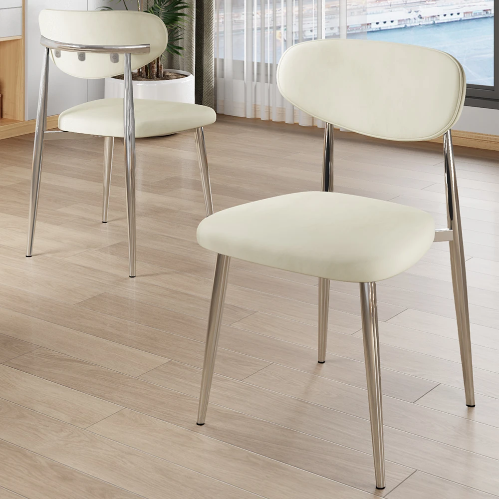 Olya Serisi 90x168 Lak Panel Antrasit İroni Masa Takımı Krom Ayaklı 6 Sandalye