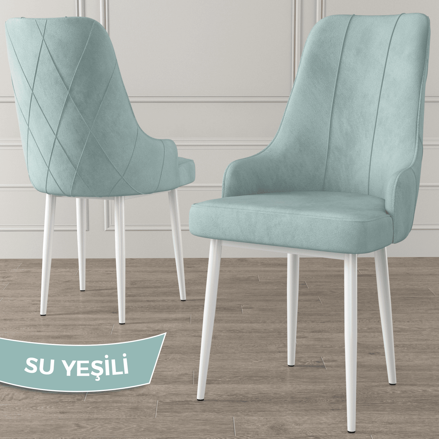 Ram Serisi 80x132 Açılabilir Beyaz Masa Takımı ve 4 Sandalye