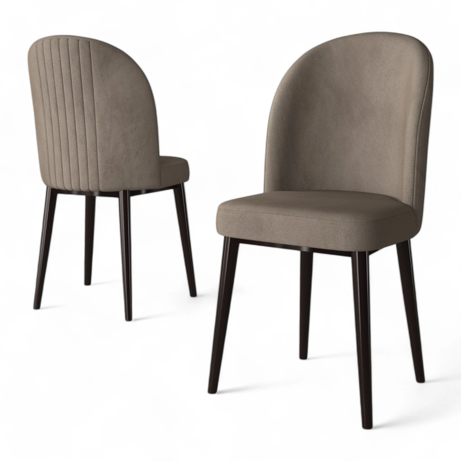 Cappucino Renk Sandalye Kahverengi Ayak