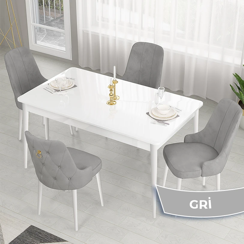 gri Sandalye beyaz masaa