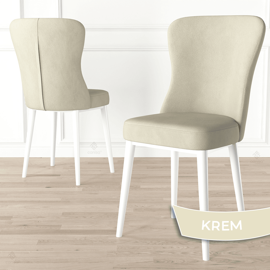 Due Serisi 80x132 Açılabilir Beyaz Mermer Desen Masa Takımı Ve 6 Sandalye