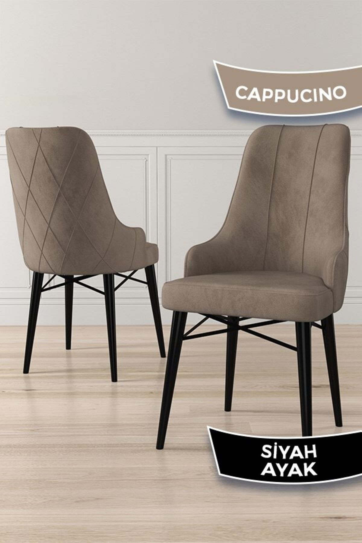 Kar Serisi 80X132 Mdf Açılabilir Siyah Mermer Desen Masa Takımı Ve 4 Sandalye