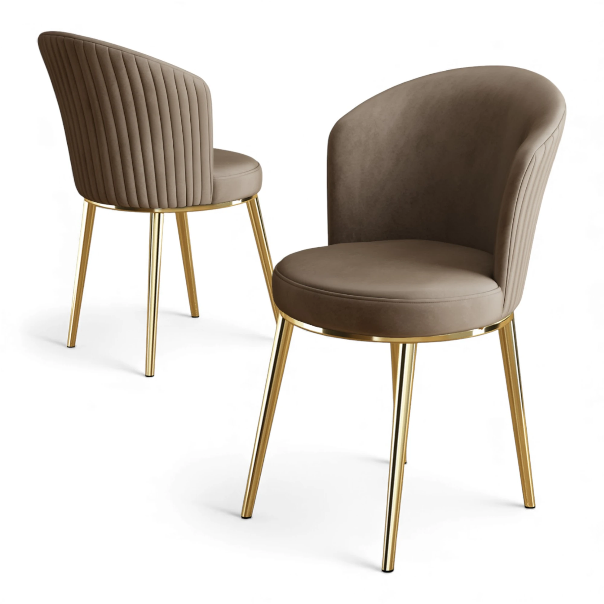 cappucino Sandalye Gold Ayak