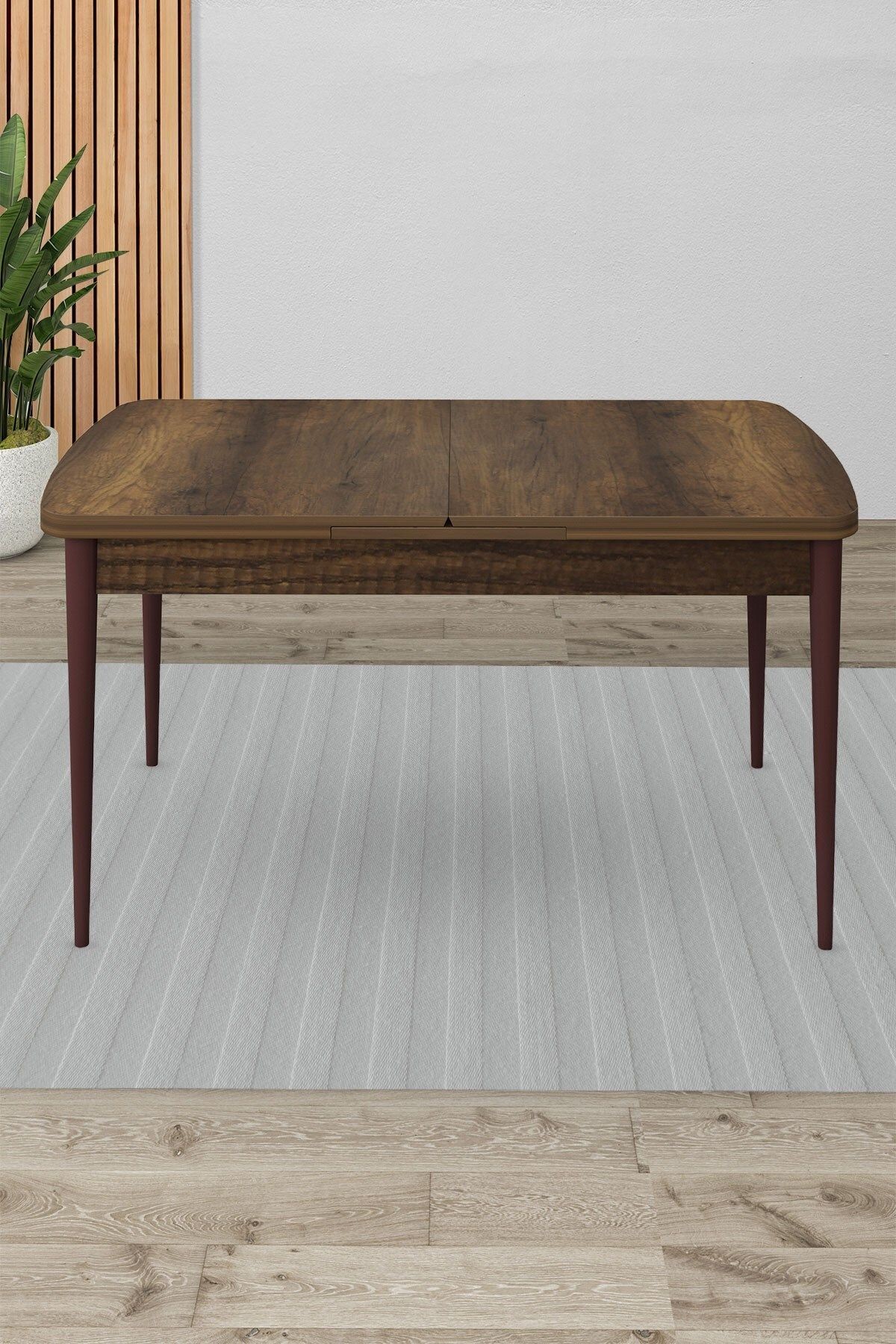 Barok 80x132 Açılabilir Yemek Masası Ahşap Ayak
