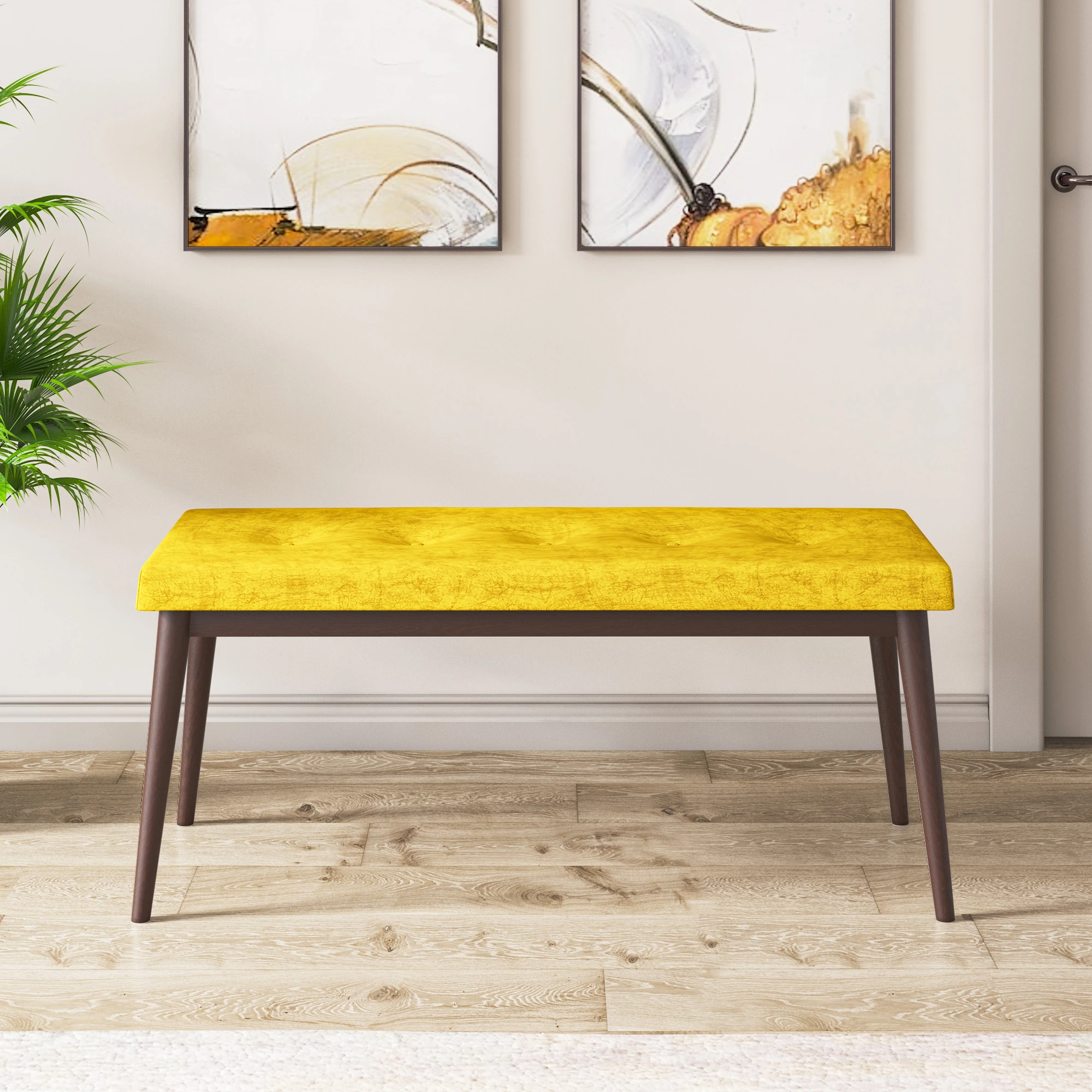 Via Serisi 80x132 Açılabilir Barok Ahşap Desen Masa Takımı 4 Sandalye ve Pera Bench