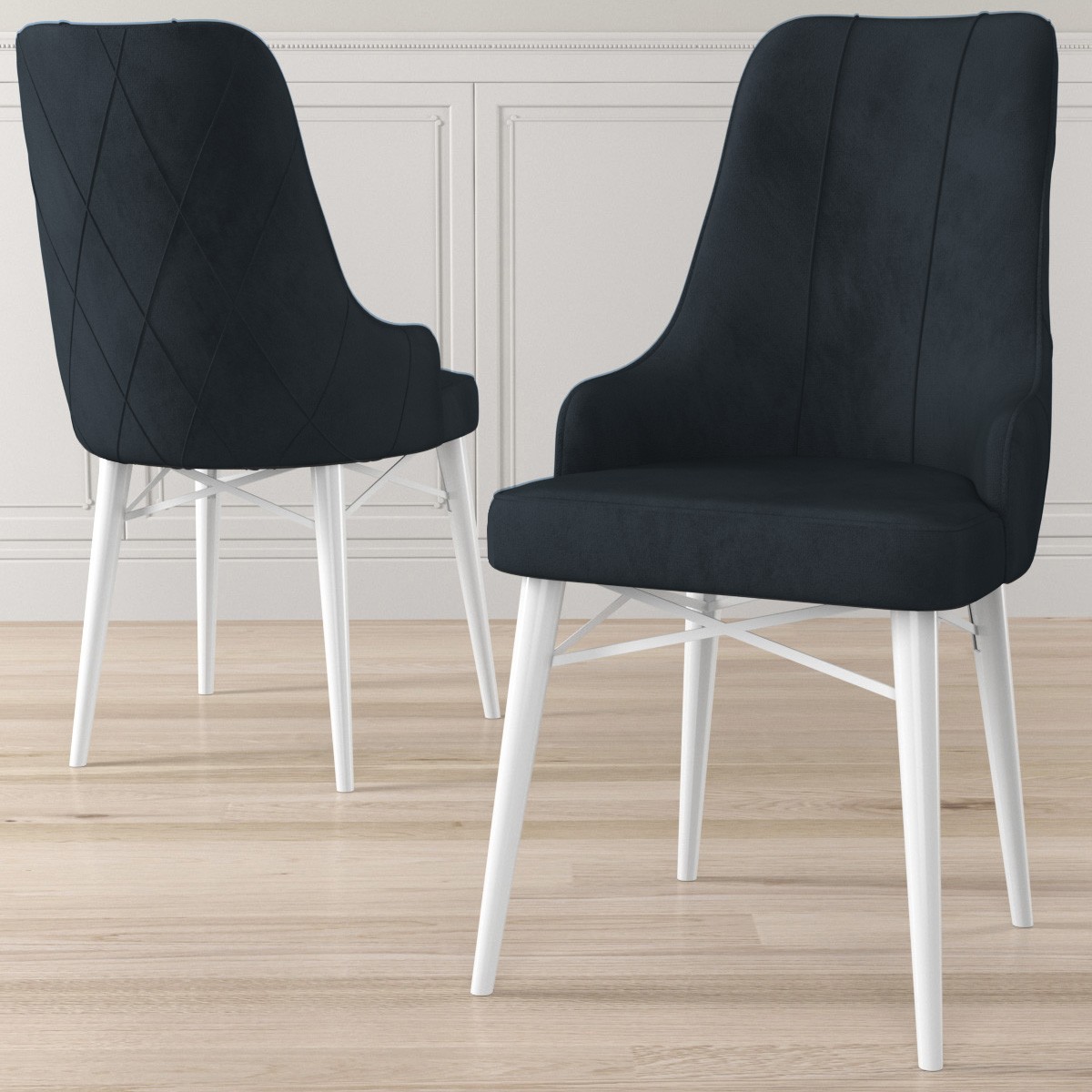 Kar Serisi 80X132 Mdf Açılabilir Beyaz Masa Takımı Ve 4 Sandalye