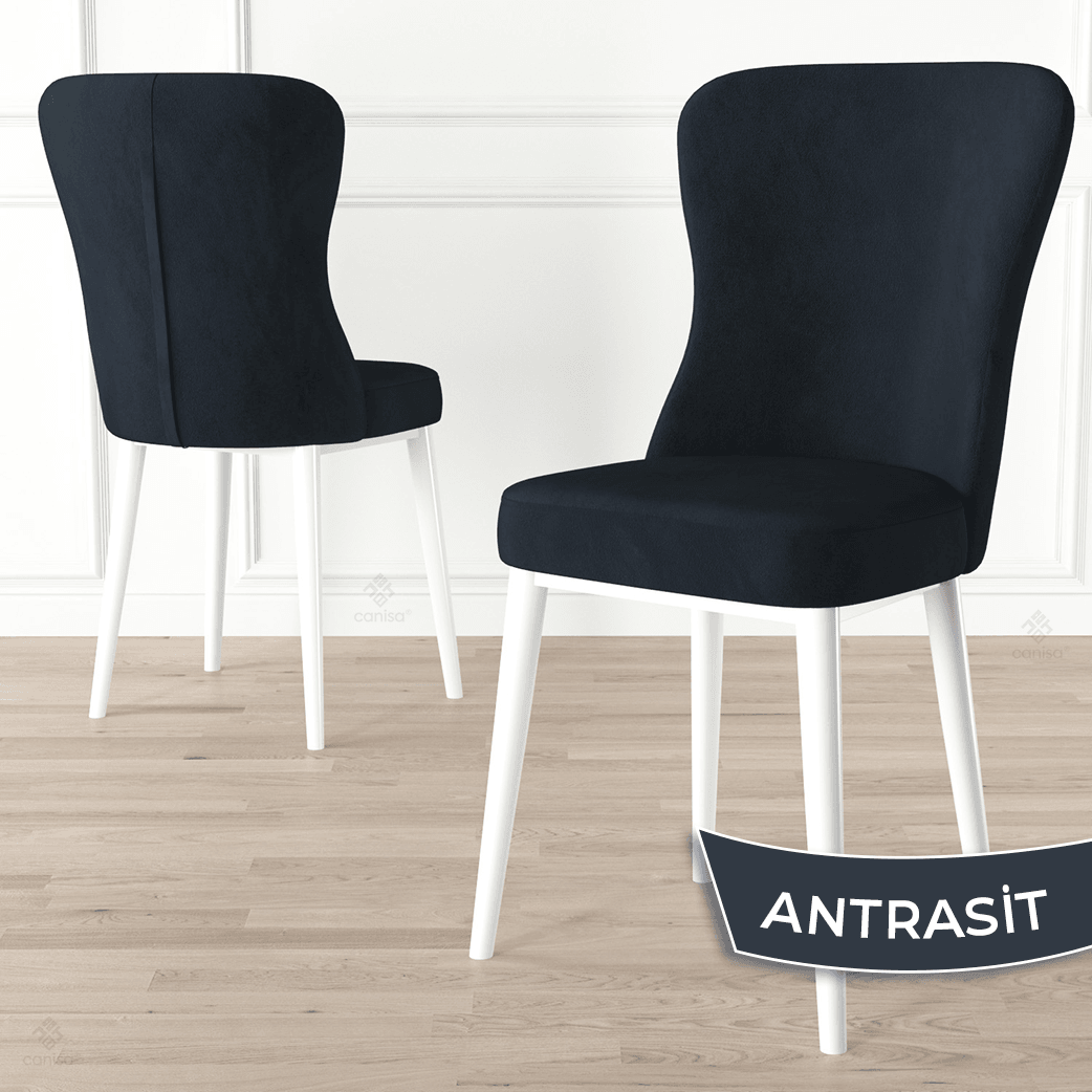 Due Serisi 80x132 Açılabilir Beyaz Masa Takımı Ve 6 Sandalye