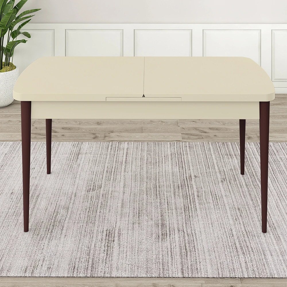 Roz Serisi 80x132 Mdf Açılabilir Mutfak Masası Roz Serisi 80x132 Mdf Açılabilir Mutfak Masası