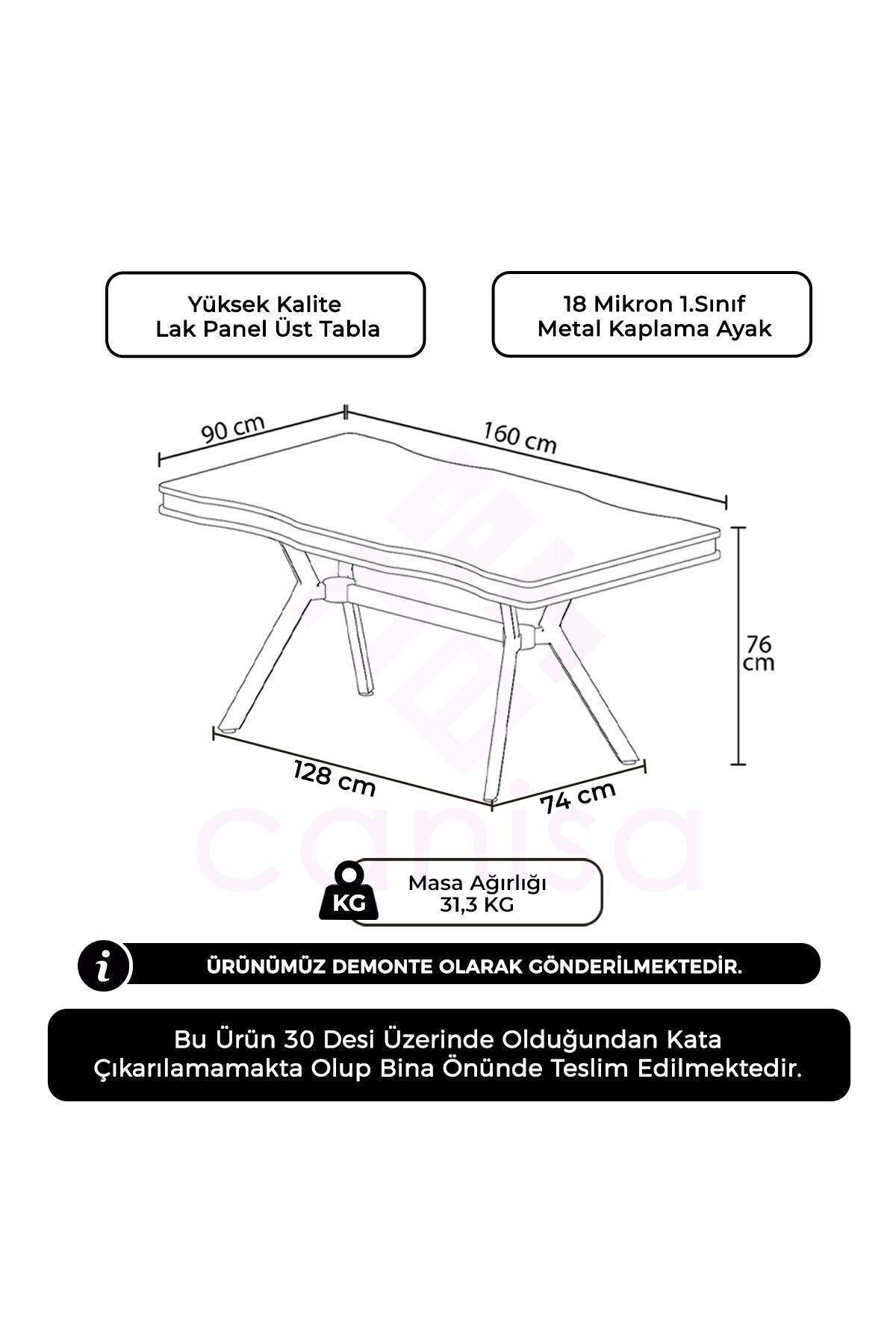 Prah Serisi 90x160 Lak Panel Sabit Masa