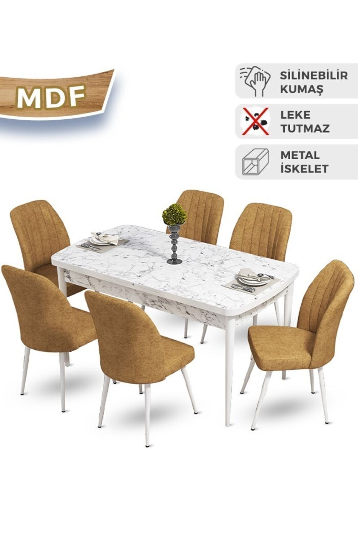 masa barok sandalyeler cappuccıno