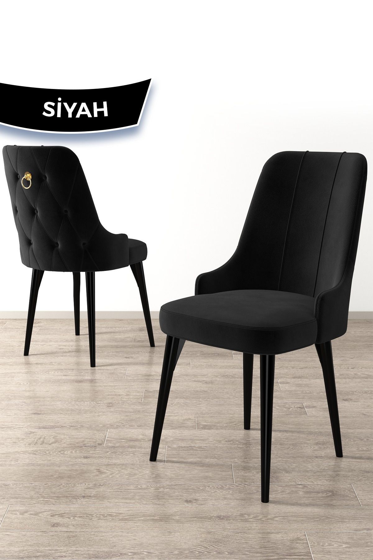 Lav Serisi 80x130 Sabit Siyah Mermer Desen Masa Takımı 4 Sandalye Ve 1 Bench