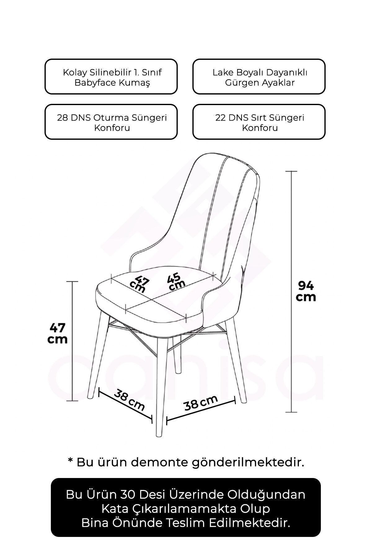 Vega Serisi, 1.sınıf Babyface Ithal Kumaş Kahve Sandalye, Ceviz Gürgen Ayak, Gümüş Halka