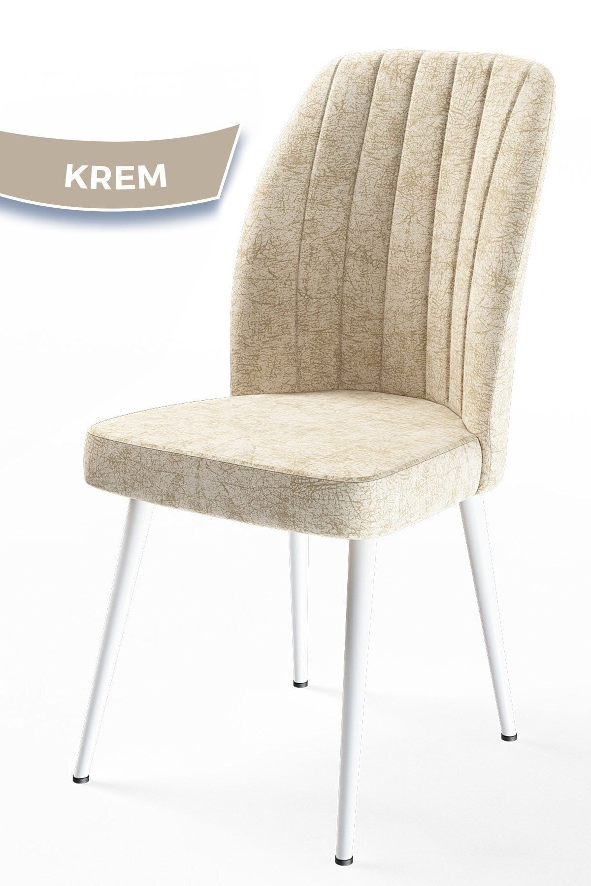 Mun Serisi 80x132 Açılabilir Mdf Beyaz Masa Takımı Ve 6 Sandalye