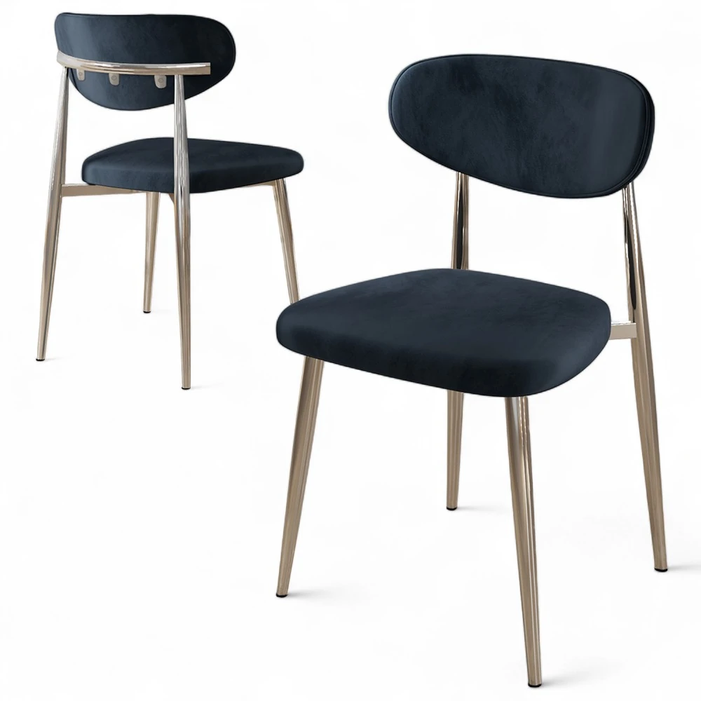 Antrasit Sandalye Krom Ayak