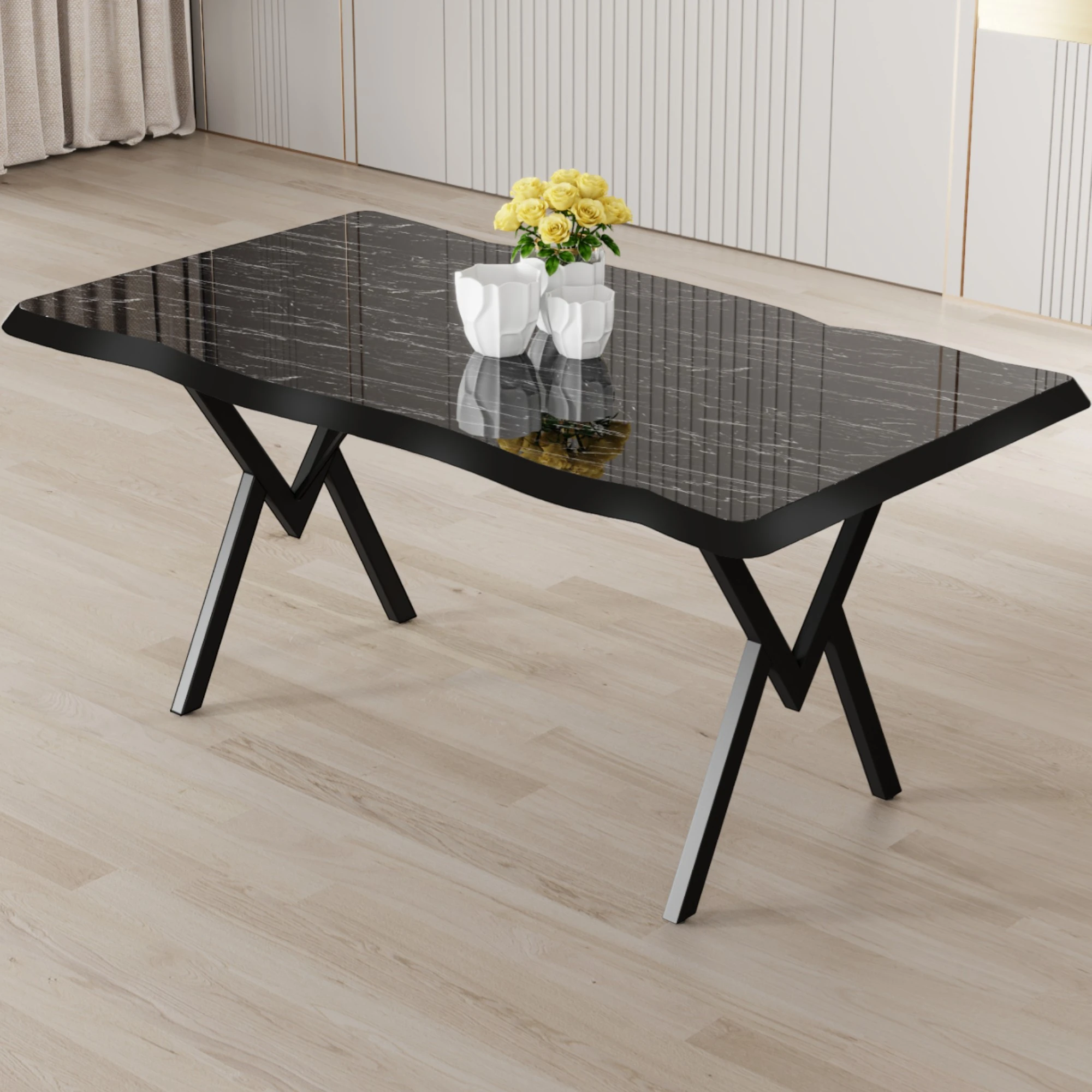 Akort Serisi MDF Sabit 80x130 Mutfak Masası