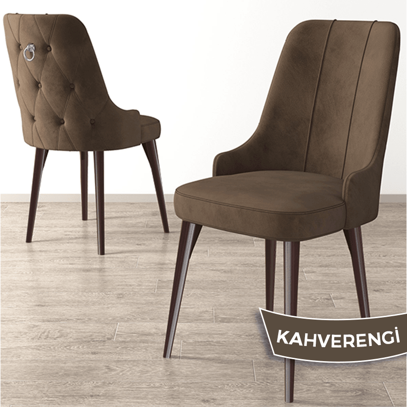 Nex Serisi 80x132 Mdf Açılabilir Gümüş Halka Siyah Mermer Desen Masa Takımı Ve 6 Sandalye