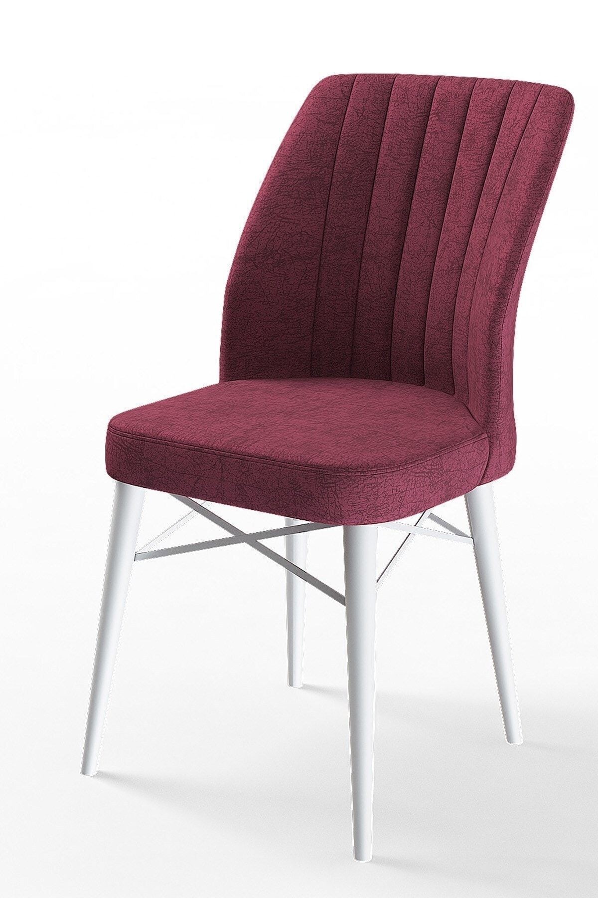 Eva Serisi 80x132 Açılabilir Mdf Beyaz Mermer Desen Masa Takımı Ve 4 Sandalye