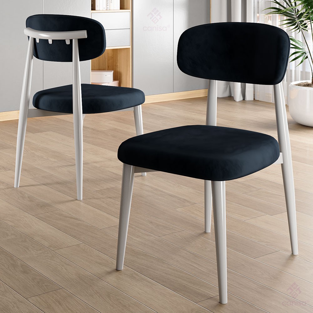 Jolin Serisi Mdf 90x168 Beyaz Mutfak Masa Takımı 4 Metal Sandalye