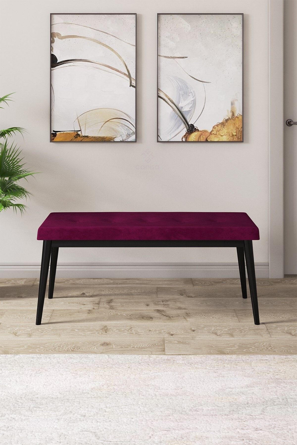 bench mürdüm ayaklar siyah