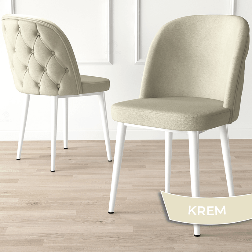 Jae Serisi 80x132 Açılabilir Beyaz Masa Takımı Ve 6 Sandalye