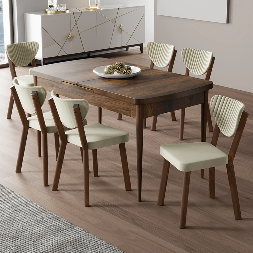 Sandalye Krem Masa Barok Ahşap Desen