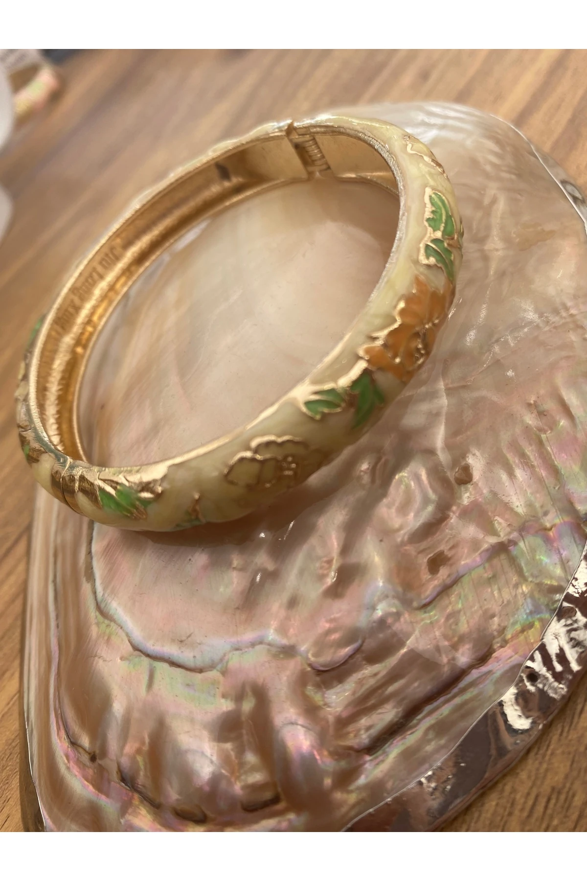 14k kaplama mineli bileklik