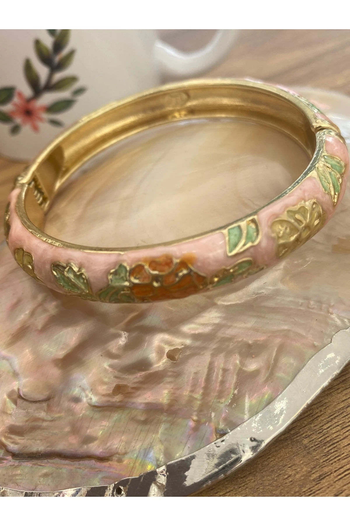 14k kaplama mineli bileklik