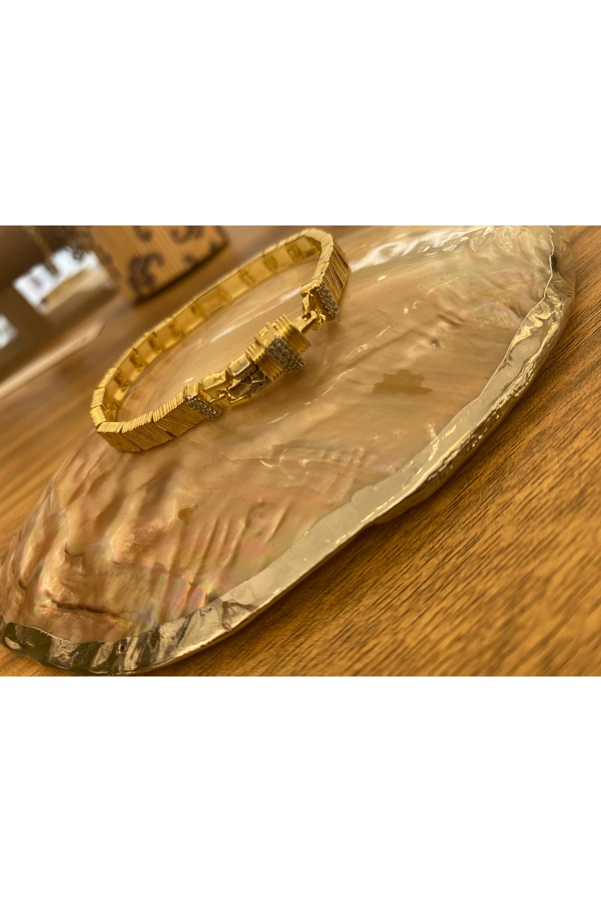 14K ALTIN KAPLAMA VİP BİLEKLİK