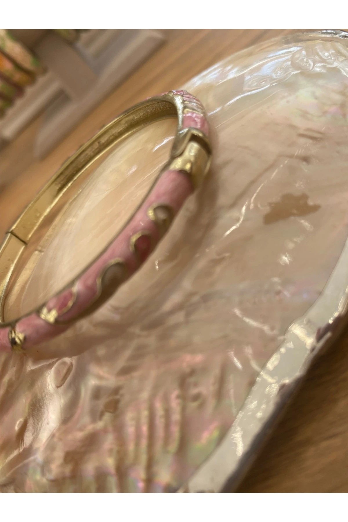 14k kaplama mineli bileklik