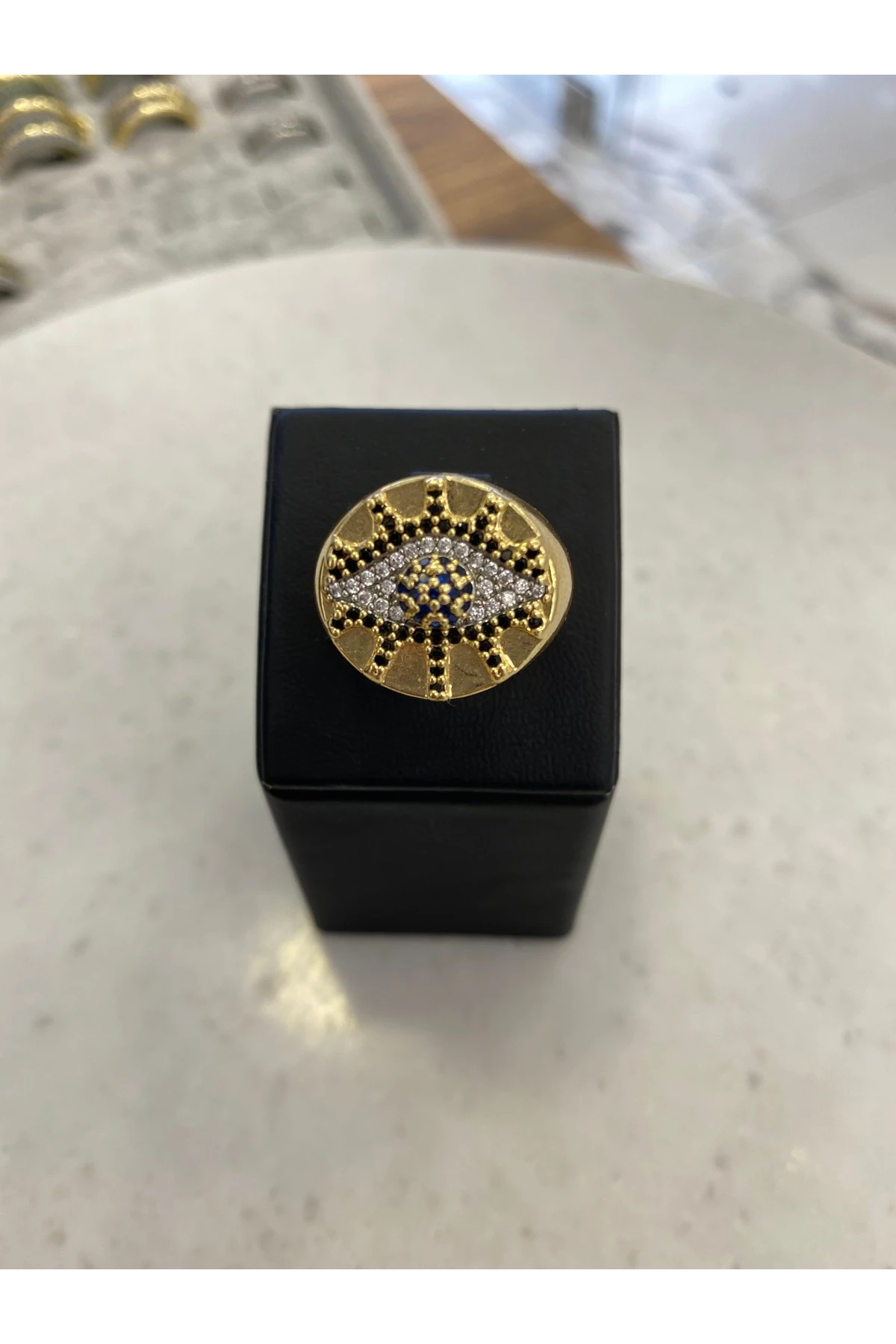 14k zirkon taşlı yüzük