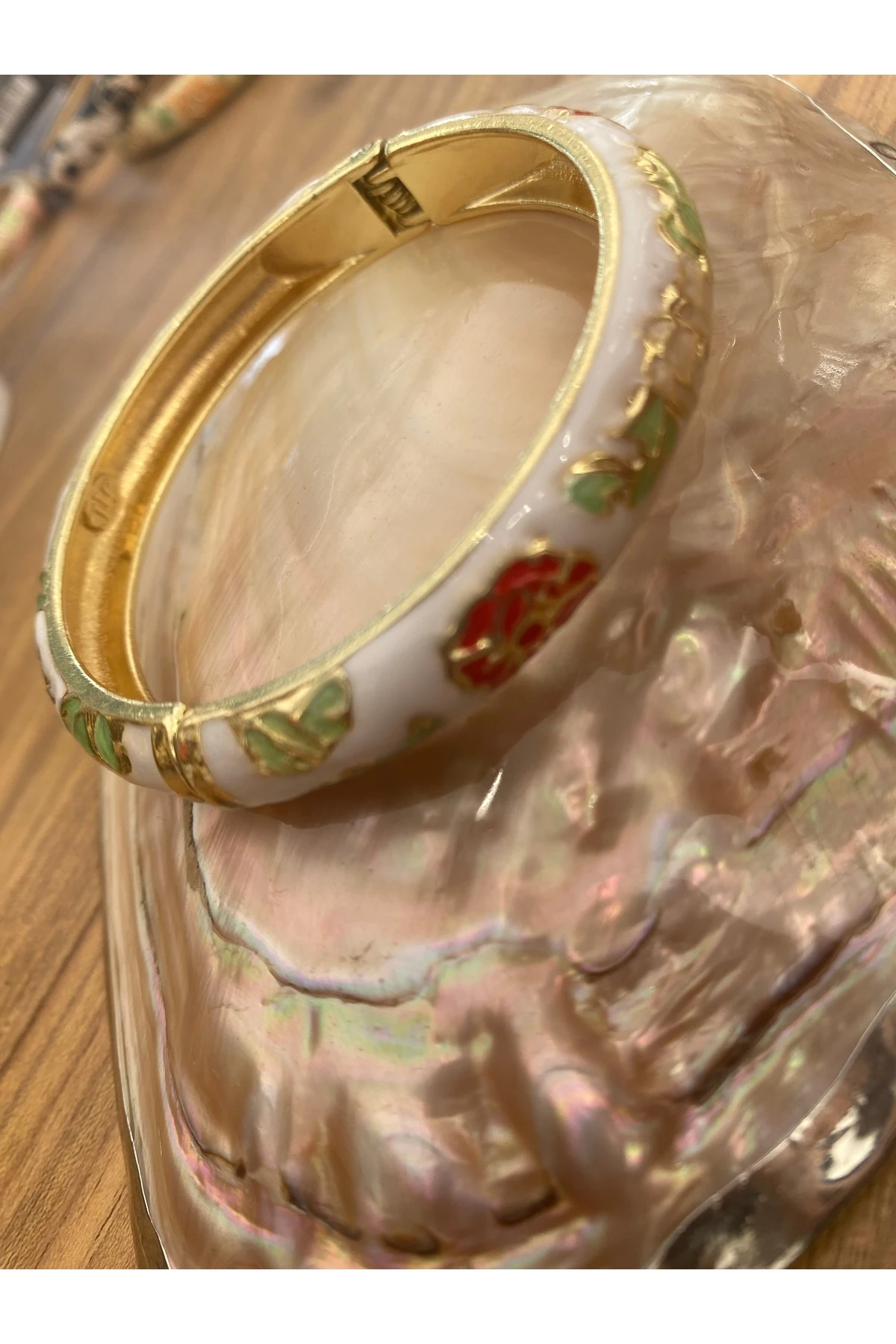 14k kaplama mineli bileklik