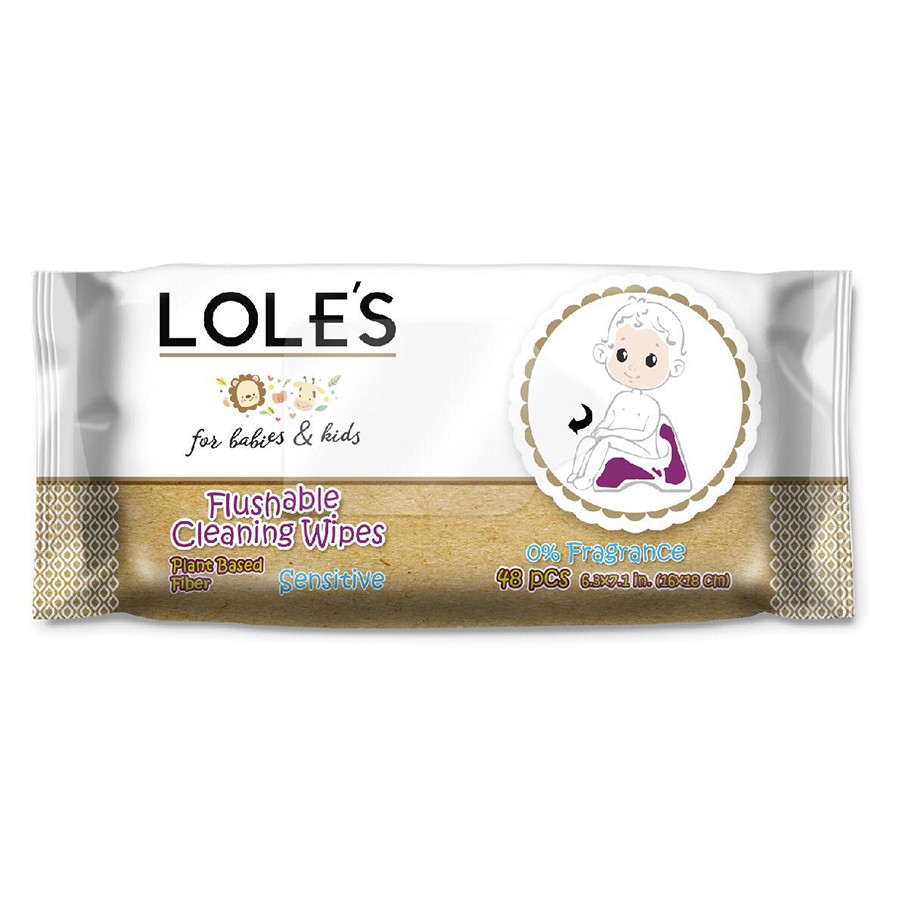 LOLE'S FLUSHABLE WIPES - BEBEK VE ÇOCUK 48 Adet