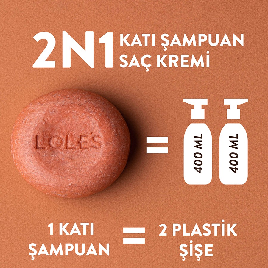 LOLE’S Argan Yağlı  Katı Şampuan ve Krem 100 g