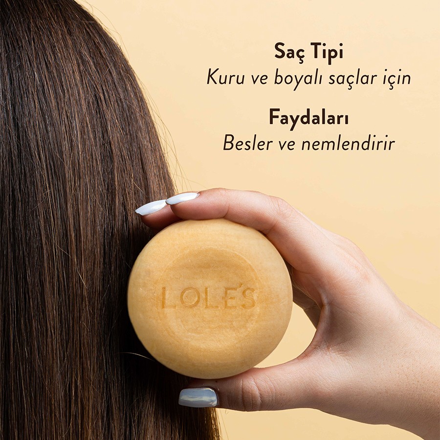 LOLE’S Badem Yağlı Katı Şampuan ve Krem 100 g