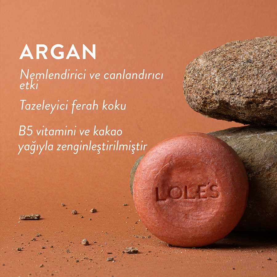 LOLE’S Argan Yağlı  Katı Şampuan ve Krem 100 g