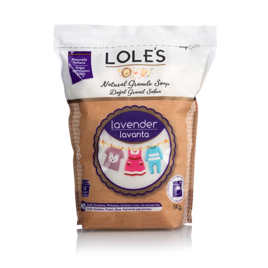 LOLE'S DOĞAL GRANÜL SABUN - LAVANTA 1 kg