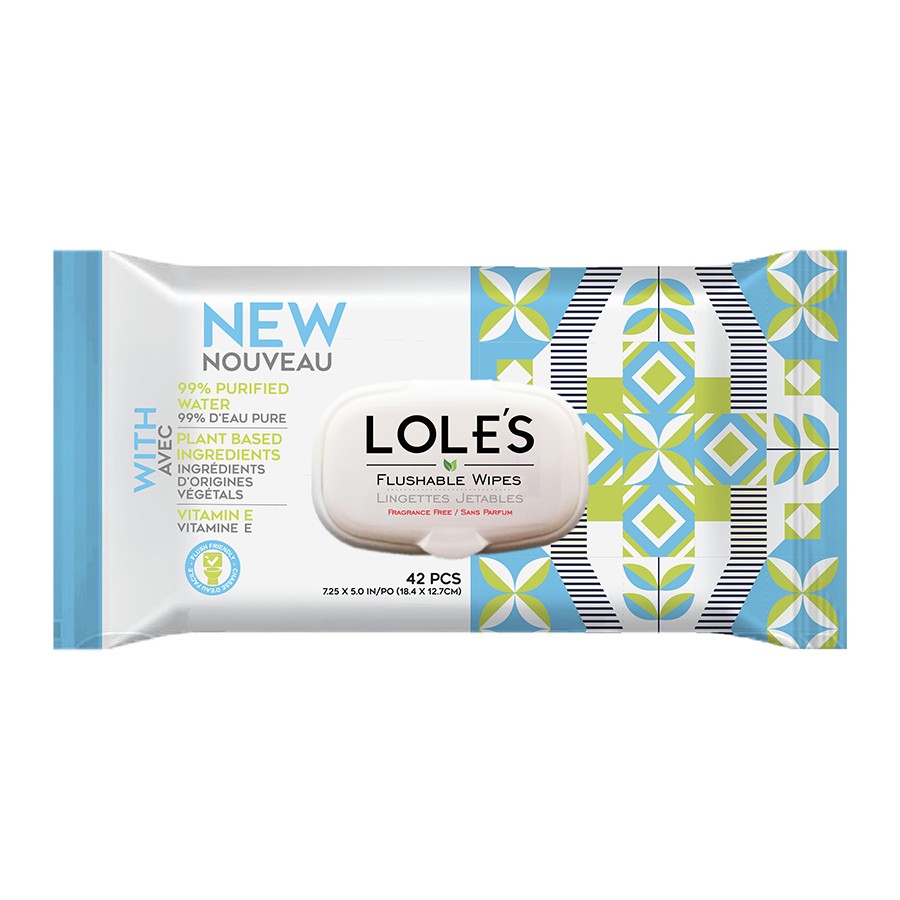 LOLE'S FLUSHABLE WIPES - Mavi 42 Adet