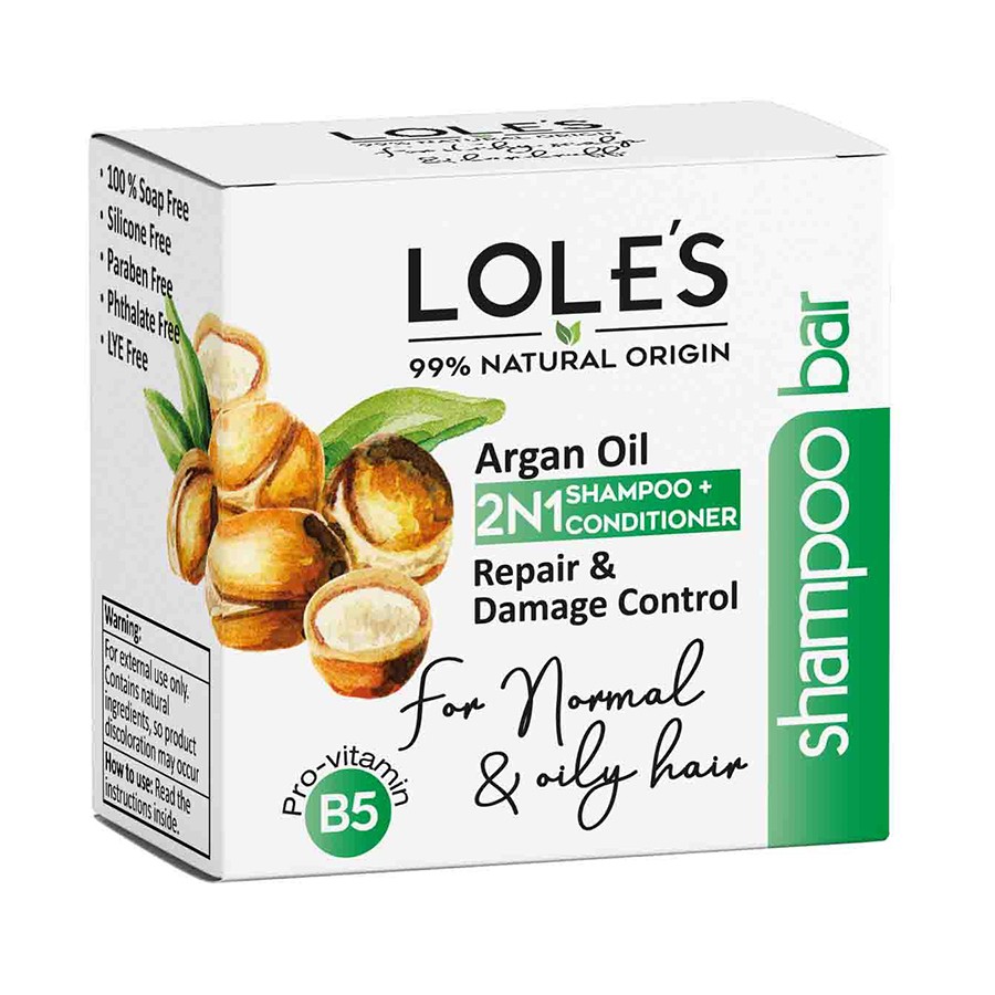 LOLE’S Argan Yağlı  Katı Şampuan ve Krem 100 g