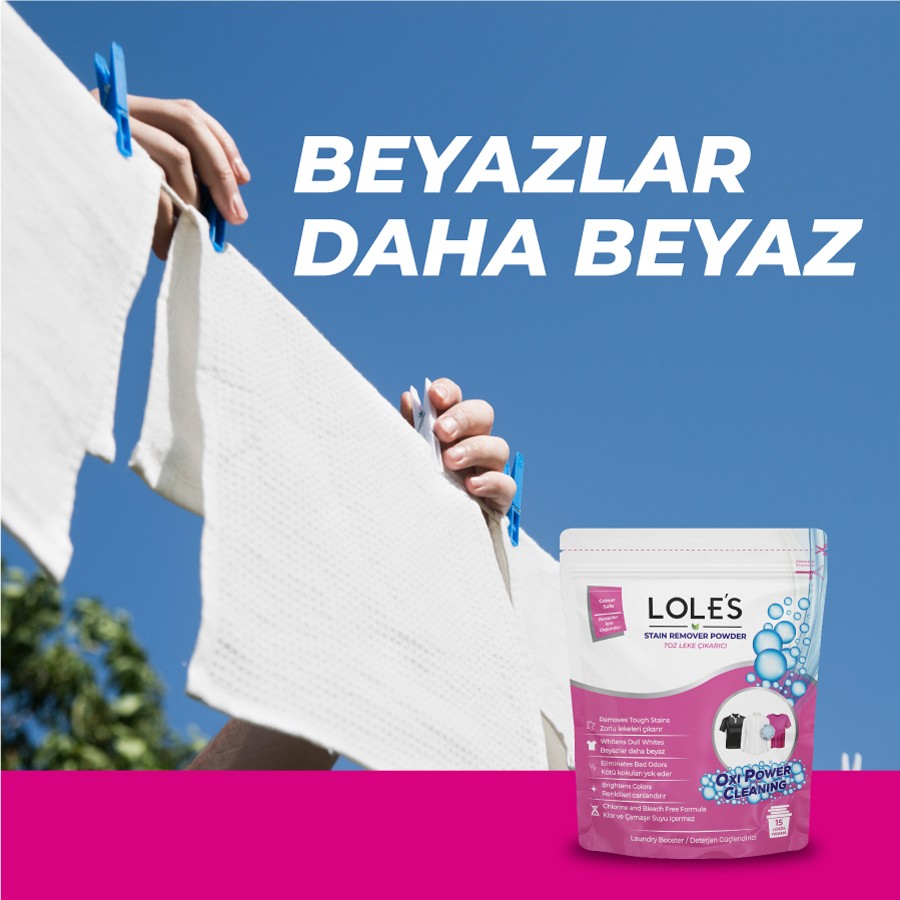 LOLE'S OXI POWER Toz Leke Çıkartıcı 750 gr