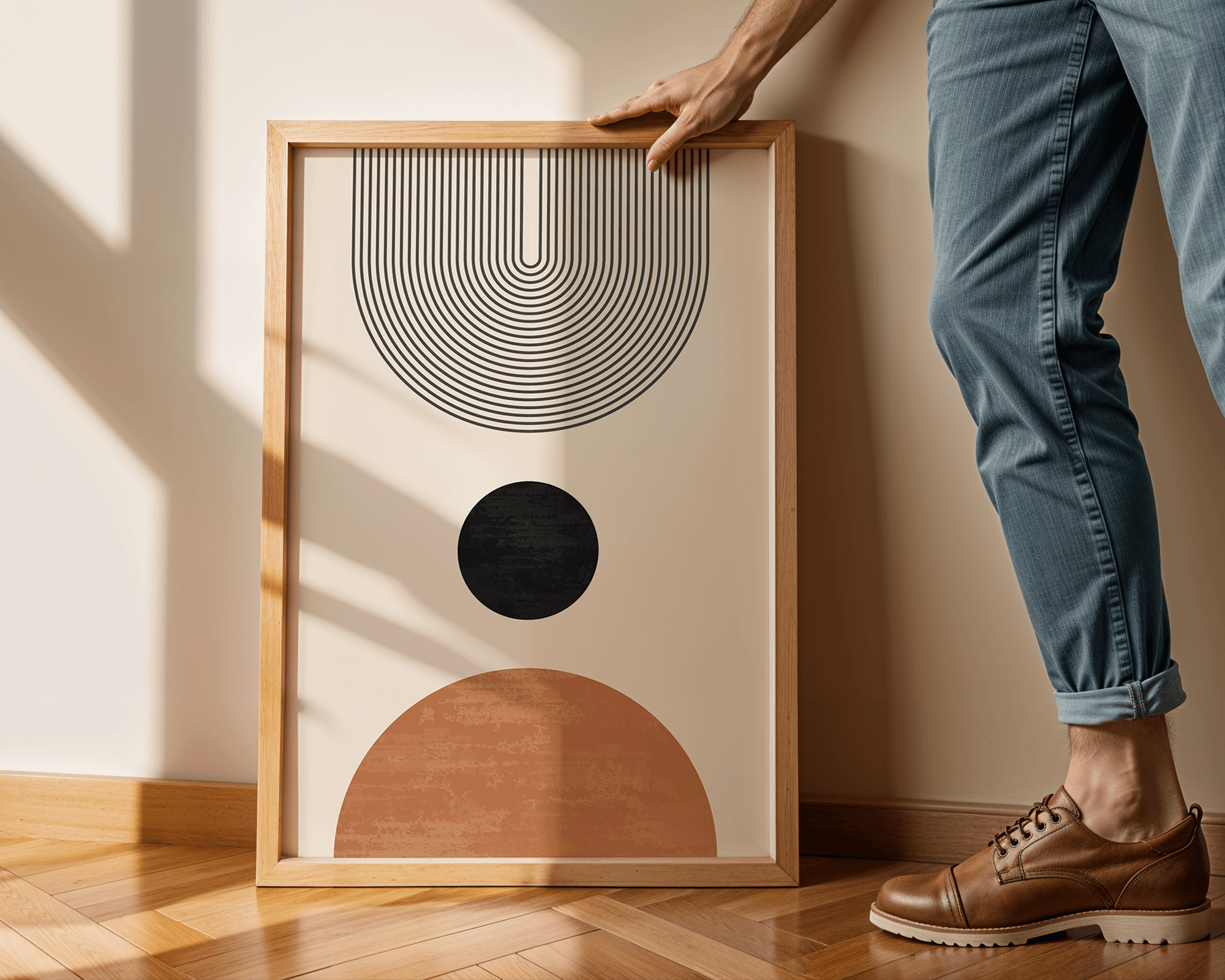 Modern Minimalist Üçlü Sanat Seti
