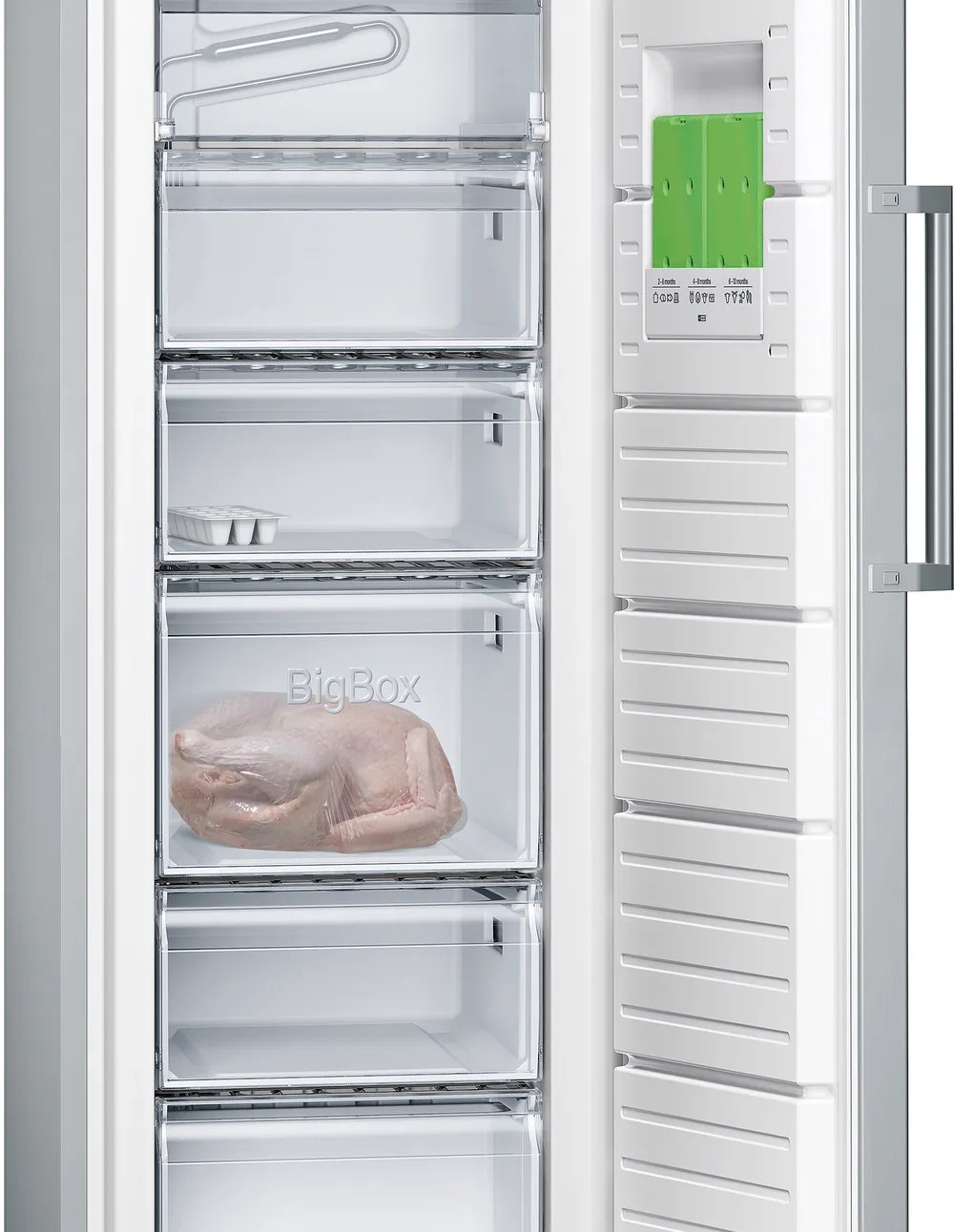 iQ300 GS33VVIE0N Solo Derin Dondurucu 176 x 60 cm Kolay temizlenebilir Inox