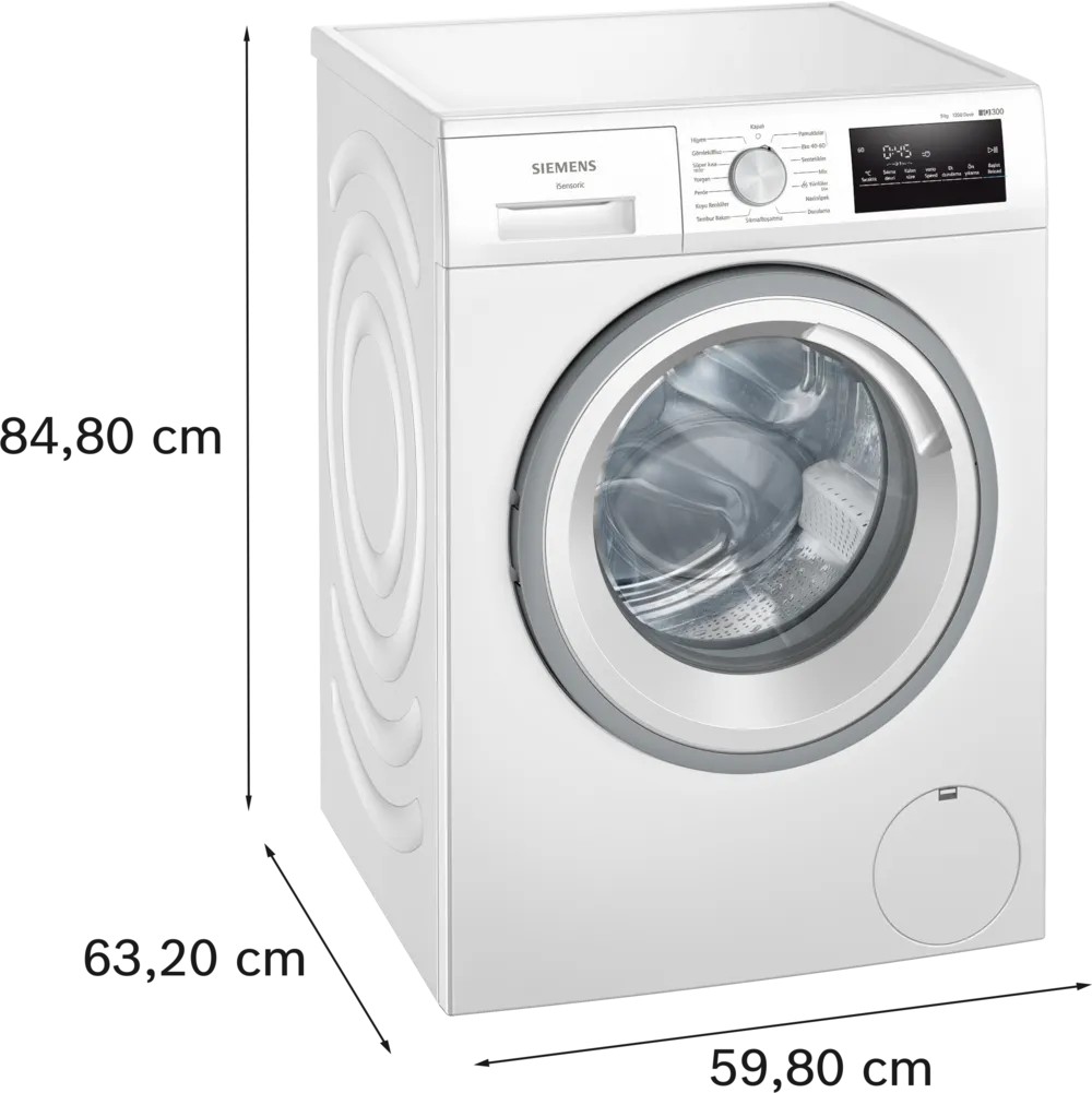 iQ300 WM12N200TR Çamaşır Makinesi 9 kg 1200 dev./dak., Beyaz