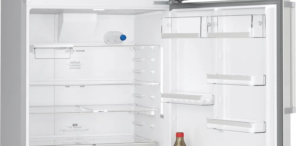 iQ500 KD86NAIE0N Üstten Donduruculu Buzdolabı 186 x 86 cm Kolay temizlenebilir Inox, Total noFrost