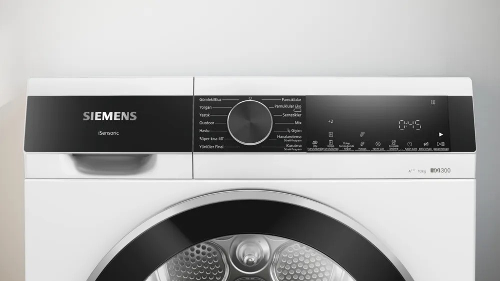 iQ300 WQ51G200TR Isı Pompalı Kurutma Makinesi 10 kg Beyaz