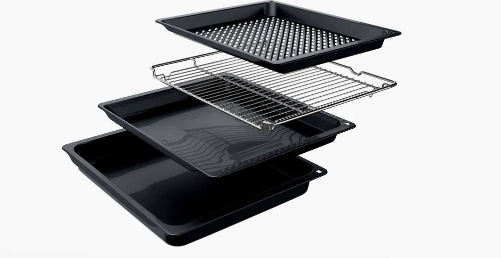 iQ300 HU736AEG0T Buhar Destekli Ankastre Fırın 60 x 60 cm darkSteel Line